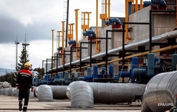 Газовые хранилища Украины заполнены наполовину