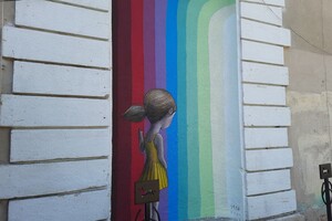Яркий туннель: в Одессе французский художник нарисовал еще один рисунок