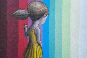 Яркий туннель: в Одессе французский художник нарисовал еще один рисунок