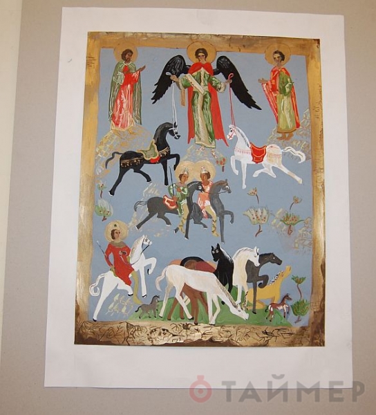 Одесские дети сделали из ткани праотца Ноя и нарисовали планеты