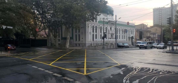 На Ришельевской появилась необычная разметка