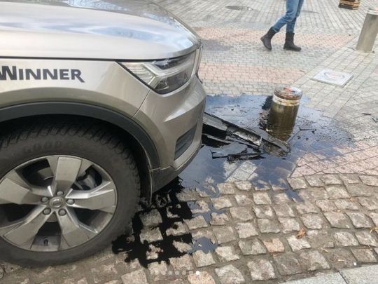 Режисер Любомир Левицький потрапив у ДТП на Пейзажній алеї у Києві
