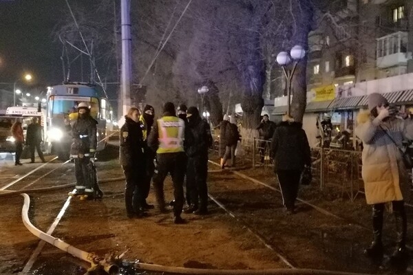 На Фонтане сгорели четыре торговых павильона