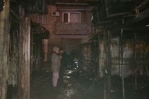 На Фонтане сгорели четыре торговых павильона