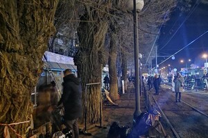 На Фонтане сгорели четыре торговых павильона