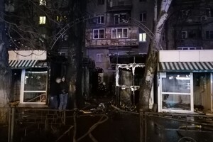 На Фонтане сгорели четыре торговых павильона