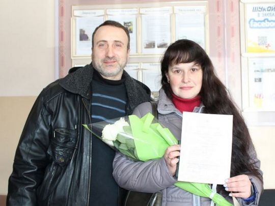 Після реєстрації шлюбу наречений відправився боронити країну від окупантів