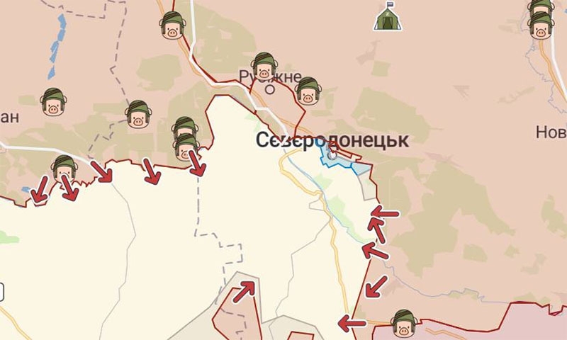 ВСУ відбили сім атак ворога на Донбасі і продовжують утримувати Сєвєродонецьк, — Генштаб