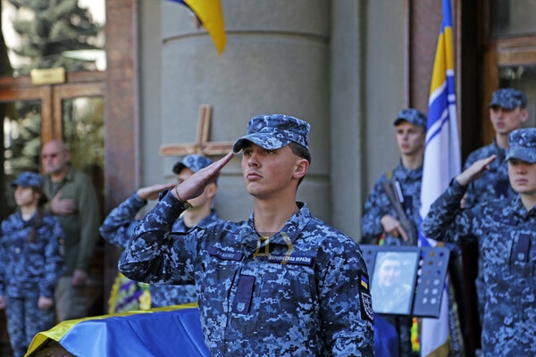 В Одессе простились с четырьмя защитниками Украины