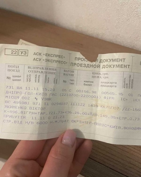 «Від нього погано пахне»: в поїзді бійця, який їхав з війни, вигнали у тамбур
