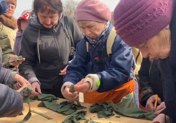 Одесские волонтеры пришли плести сетки под ОВА