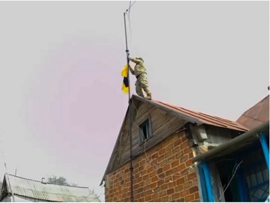 Над трьома селами у «сірій» зоні на Харківщині знову піднято український прапор, — Держприкордонслужба
