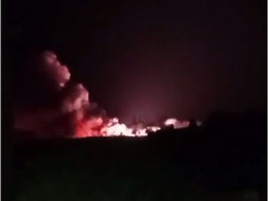 Під Джанкоєм горить військовий аеродром, де базуються ударні гелікоптери та розташовані системи С-300/400 (фото, відео)