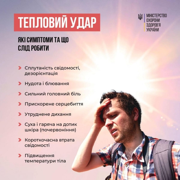 Аномальна спека в Україні: українцям нагадали п'ять важливих правил поведінки при тепловому ударі
