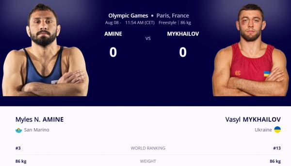 Париж-2024. Сьогодні боротьбу за медалі на Олімпійських іграх розпочне одеський борець Василь МИХАЙЛОВ