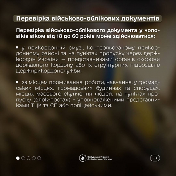 Перевірка військово-облікові документів: хто має право і які діють санкції