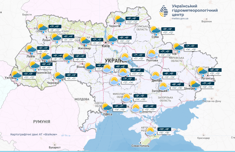 Антициклон переходить у наступ: протягом тижня дощі в Україні припиняться, але вдарять заморозки