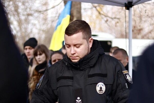 В Одессе простились с полицейскими, погибшими в результате ракетного удара 18 ноября