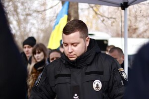 В Одессе простились с полицейскими, погибшими в результате ракетного удара 18 ноября