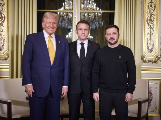 Зеленський зустрівся у Парижі з Трампом та Макроном: про що йшлося на перемовинах